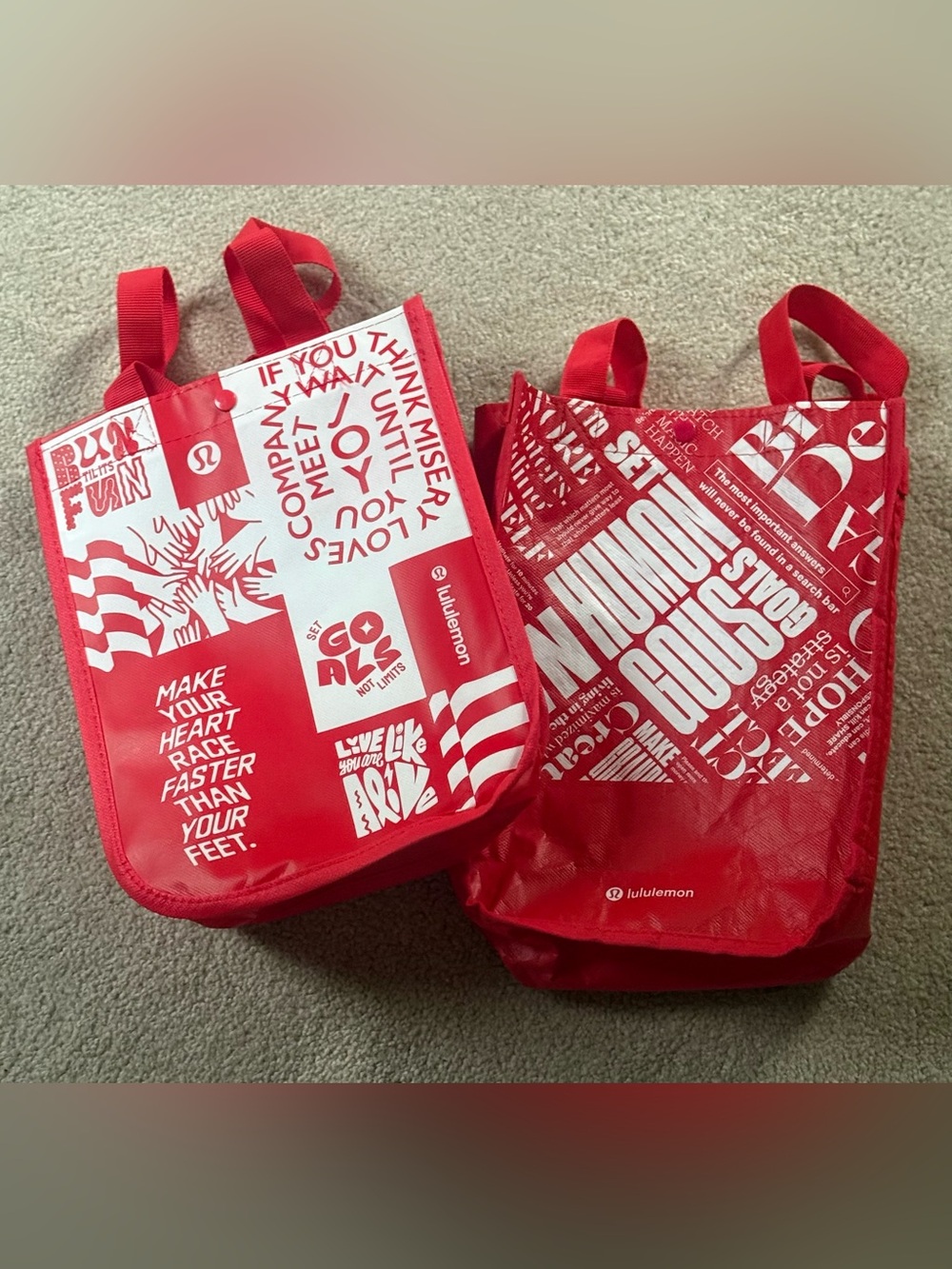 TWO lululemon athletica Graphic Tote Bags - Picture 2 of 4